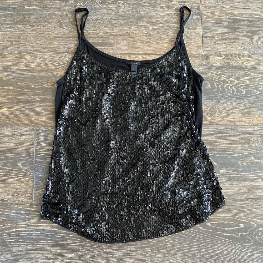 J Crew sequin top